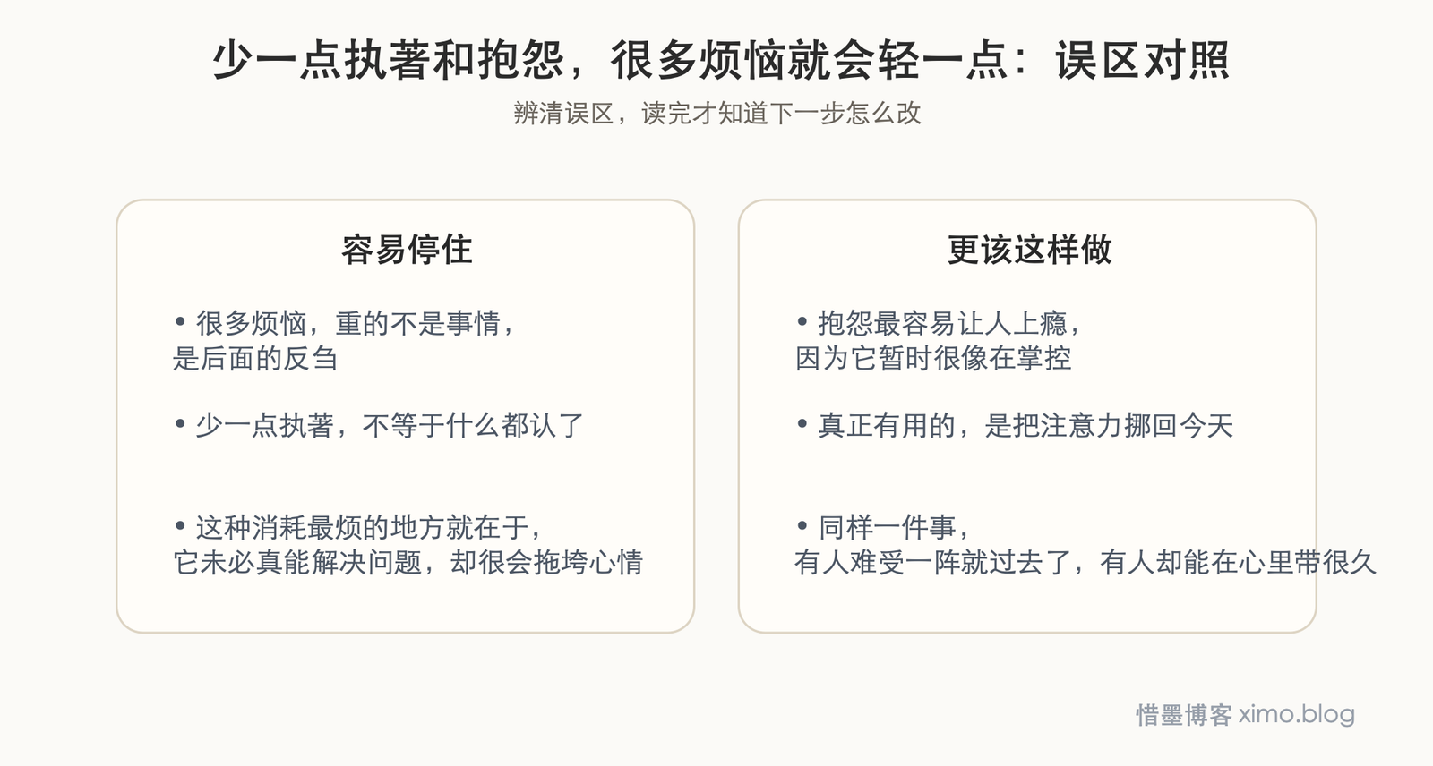 少一点执著和抱怨，很多烦恼就会轻一点 误区判断图