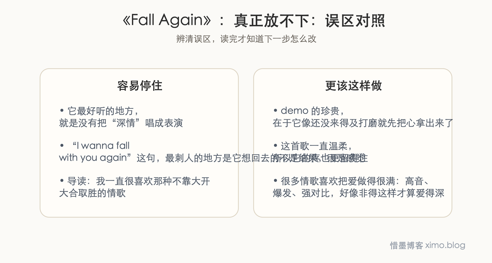 《Fall Again》:真正放不下的爱,往往最温柔也最疼 误区判断图