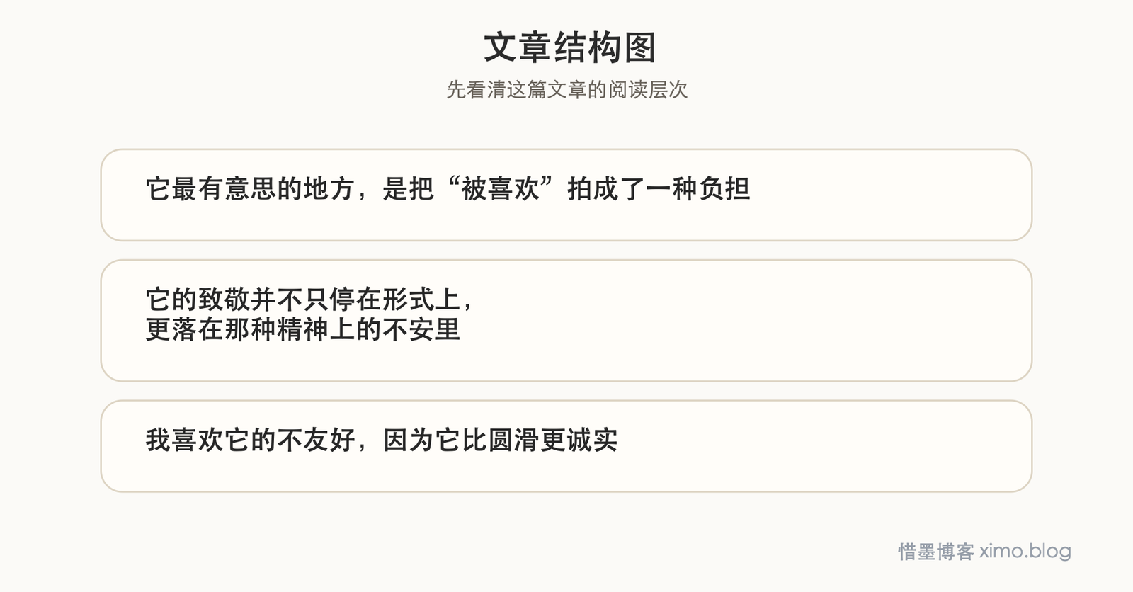 《星尘往事》:成名以后,创作者最难面对的是被误读和消耗 文章结构图